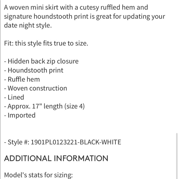 NEW • Veronica Beard • Francesca Houndstooth Skirt - Picture 5 of 9